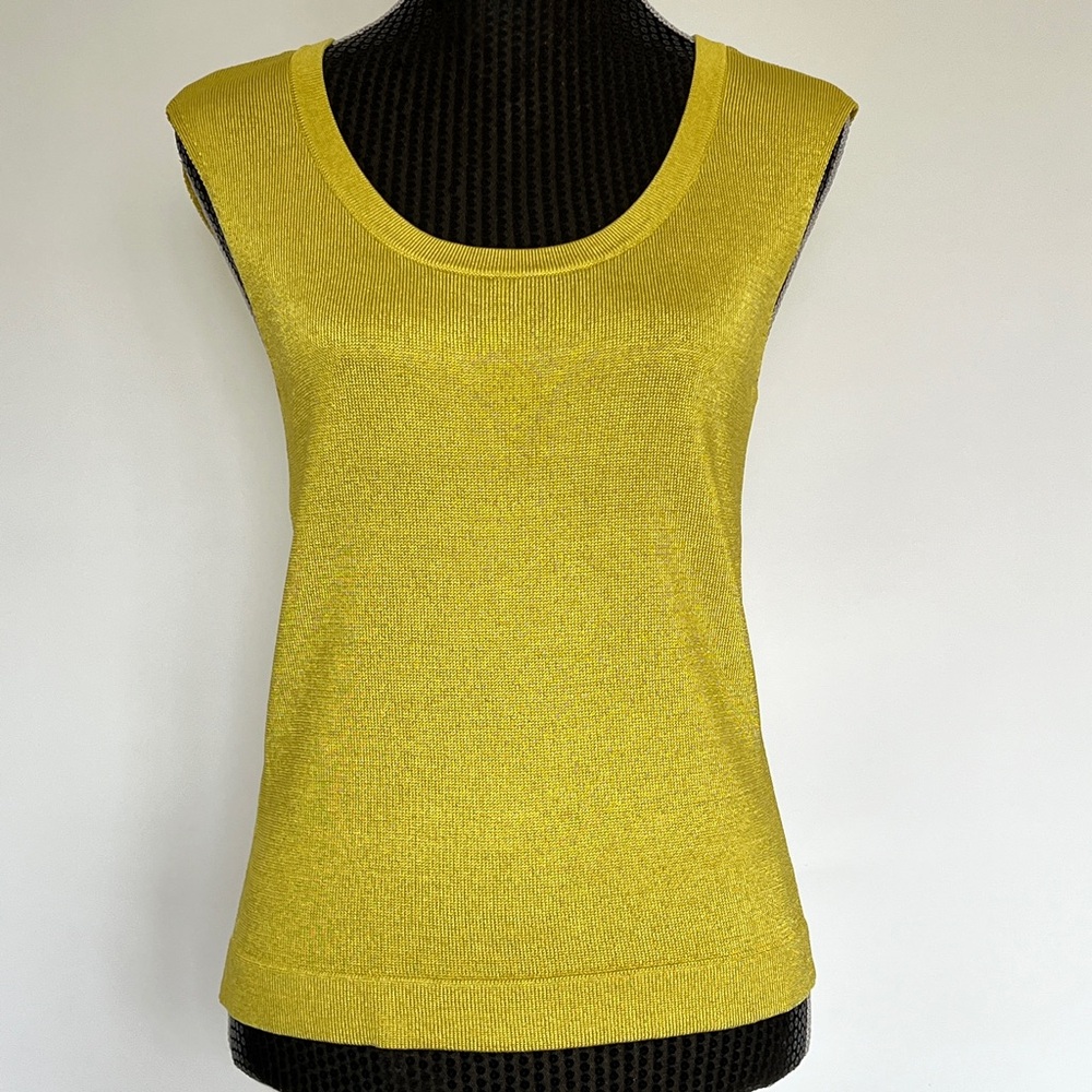 NEW Yellow Sleeveless Knit Tank Top Size S